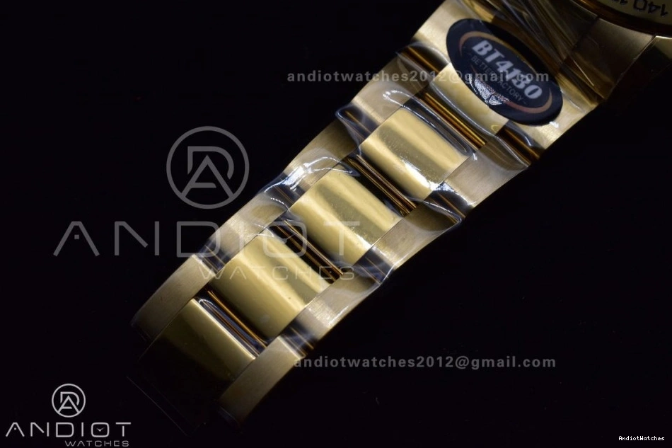 Bracelet BTF Daytona 1:1 Edition 755 on SA Best TravelReady Green Dial 116508 YG 1210